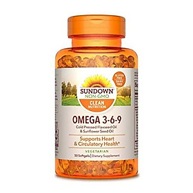Sundown Vegetarian Omega 3-6-9 495 mg, 50 Softgels
