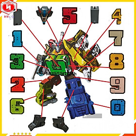 Đồ Chơi Lắp Ghép Bộ Chữ Số Biến Hình Từ 0 1 2 3 4 5 6 7 8 9 Thành Robot - Đồ Chơi Trẻ Em HT SYS - Đồ Chơi Xếp Hình