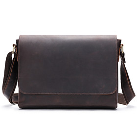 Túi đeo chéo nam DA BÒ thật phong cách mới - DCN9458