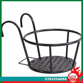 Mua Giỏ Treo Chậu Hoa Ban Công Hình Tròn Bằng Sắt Màu Đen Tiện Lợi - CH Hương Thị Miễn Phí Vận Chuyển