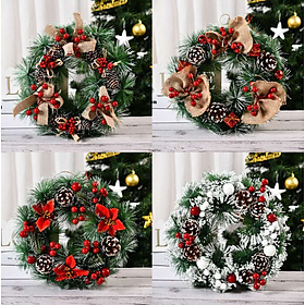 Mua Vòng hoa trang trí noel 32cm