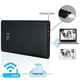 Mua Sạc dự phòng H8 cao cấp - Sạc dự phòng IP WiFi 4K FULLHD 1080p hồng ngoại đen quay đêm kết nối điện thoại trực tiếp xem từ xa