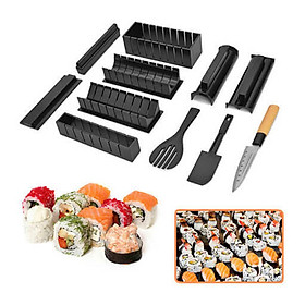 Bộ Dụng Cụ Khuôn Làm SuShi 11 Món ( Có Dao ) Tạo Hình Tiện Lợi.