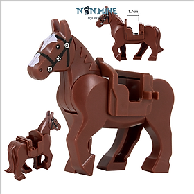 Minifigures Ngựa Cho Lính Lắp Ráp Mô Hình Nhân Vật Trung Cổ ZM001 - 003