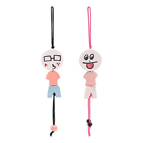 Combo 2 Móc Khóa Gốm Sứ Bát Tràng A261 - Mẫu Ngẫu Nhiên