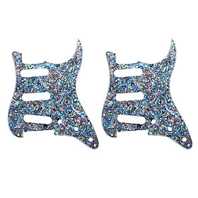 2x SSS Guitar Pickguard Scratch Plate for ST SQ Guitar Accessory Colorful