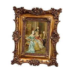 Embossed Photo Frame Display Picture Frame Office Desktop with Glass Front