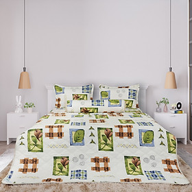 Chăn chần gòn Hometex cotton in hoa văn