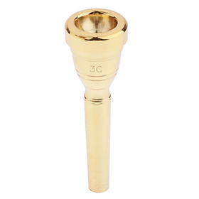 Gold Plated  Shape Trumpet Mouthpiece 3C