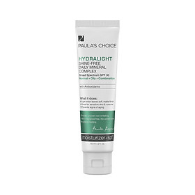Kem chống nắng phổ rộng dưỡng ẩm Paula’s Choice Hydralight Shine Free Daily Mineral Complex SPF 30-60ml