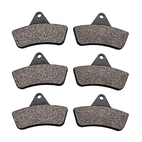 6Pcs Motorcycle Front & Rear Brake Pads Set Replace Parts for 250 300 375 500 650  Motorcycle Parts Durable