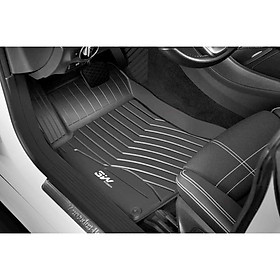 Thảm lót sàn xe ô tô Mercedes ML 2012-2015 Nhãn hiệu Macsim chất liệu nhựa TPE 3W đúc khuôn cao cấp - màu đen