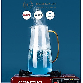 Mua BÌNH THỦY TINH CHỊU NHIỆT | Bình thủy tinh borosilicate siêu nhẹ - chịu lực - chịu nhiệt phong cách Vintage 2022