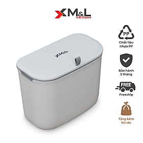 Mua Thùng rác treo tủ bếp có nắp đậy thông minh 7 lít M&L 546