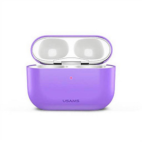 Bao case chống sốc silicon cho tai nghe Apple Airpods Pro hiệu Usams BH569 (siêu mỏng 2mm, chống vân tay, chống bám bẩn, chống va đập, vật liệu cao cấp) - hàng nhập khẩu