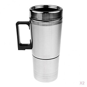 2x300ml 12V Car Mug Travel Cup Mug Drinking  Clean
