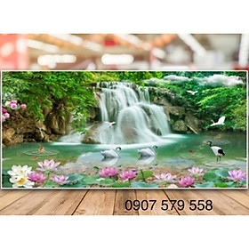 Mua Tranh thêu non nước hữu tình 5D lv3025 kt 100x50 cm