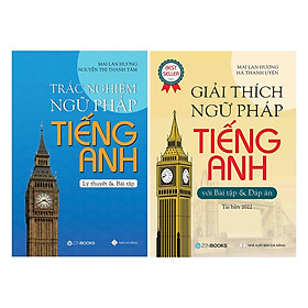 Sách - Combo 2 Cuốn Giải Thích Ngữ Pháp Tiếng Anh Và Trắc Nghiệm Ngữ Pháp Tiếng Anh