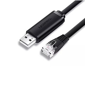 Cáp lập trình Console USB 2.0 sang LAN dương Ugreen 204ET50773CM 1.5M màu Đen hàng chính hãng
