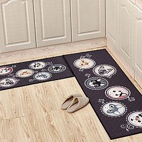 Mua Thảm Đôi Nhà Bếp Nhung Nỉ Hình Mèo Gấu