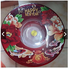 Mua KHAY MỨT SƠN MÀI PHONG CÁCH TRUYỀN THỐNG có hình con cá chép tài lộc