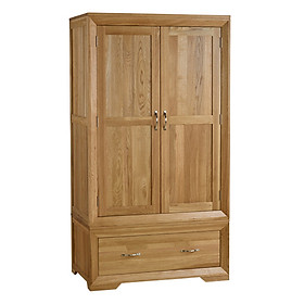 Tủ áo 2 cánh bevel gỗ sồi ibie