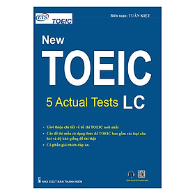 [Download Sách] New Toeic: 5 Actual Tests - LC