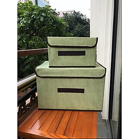 2 Hộp Vải Đựng Đồ Cá Nhân, Đựng Quần áo, Vớ, Đồ Lót, Đồ Chơi, Siêu Hot và Mới Cập Nhật, Size L,M