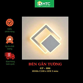 Đèn LED hình thoi, hình trái tim - 3 chế độ màu gắn tường trang trí hiện đại, độc đáo - Hình trái tim, hình thoi