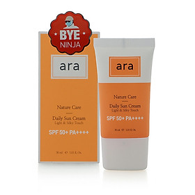 Kem chống nắng ARA Nature Care Daily Sun Cream Light & Silky Touch SPF 50+ PA++++
