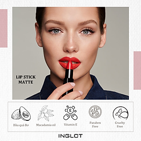 Hình ảnh Son thỏi dạng lì Lipstick Matte (4.5g) INGLOT