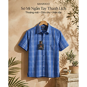 Áo sơ mi tay ngắn nam Khatoco Sale 350k ( giá tem 438k) size S