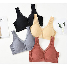 Áo Ngực Azuno Cho Con Bú Chống Chảy Xệ Chất Liệu Cotton Cao Cấp Đệm Mỏng Nâng Ngực