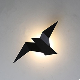 Warm Light Color LED Flying Bird Wall Lamp Wall Light for Cafe Bedroom Loft