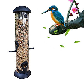 Window Bird Feeder Seed Food Dispenser Box for Outside Yard Lawn Garden Hanging