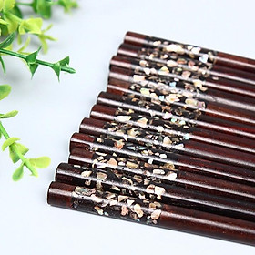 Mua BỘ 1O ĐÔI ĐŨA GỖ HƯƠNG KHẢM TRAI CAO CẤP