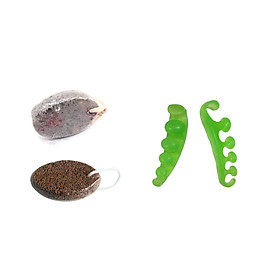 Combo miếng silicone tách ngón chân và đá núi lửa chà gót chân - V33 - KBOX1998