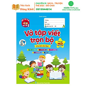 Vở Tập Viết Trọn Bộ Cho Bé Vào Lớp 1 - Phiên Bản Mới Nhất 5 Trong 1 - Việt Hà