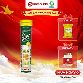 Viên sủi tăng đề kháng Livecool Nam Dược (16 viên sủi x 4g),bổ sung vitamin C, kẽm và thảo dược,củng cố hệ miễn dịch