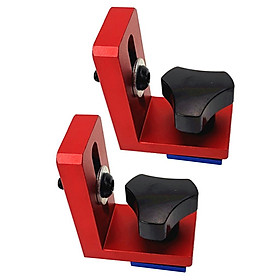 2pcs Miter Track Stop for T-Slot T-Tracks DIY Woodworking Manual 30-Type
