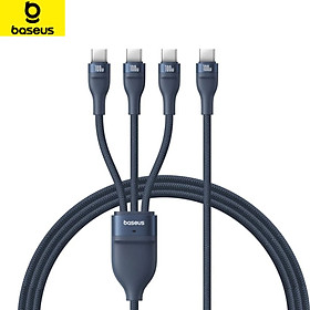 Mua Cáp Baseus Flash Series 3  Sạc Nhanh 3in1 Đa Năng 100W ( Type-C to 3* Type-C ) dài 1.5M- Hàng Chính Hãng