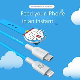 Dây cáp Anker Type-C to Lightning được chứng nhận MFi phù hợp với bộ sạc flash sạc Huawei/Xiaomi/Apple 100W5A Doraemon Official 0.9 mét
