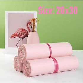 Túi niêm phong màu hồng đào cuộn 50 túi nhựa nguyên sinh cao cấp nhiều size