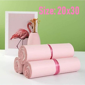 Mua Túi niêm phong màu hồng đào cuộn 50 túi nhựa nguyên sinh cao cấp nhiều size