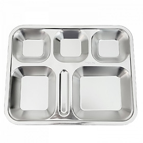 Mua Khay cơm phần 5 ngăn INOX 304
