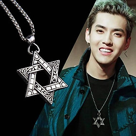 Vòng cổ ngôi sao nam Exo dây chuyền phong cách Hàn Quốc tặng ảnh Vcone