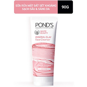 Sữa Rửa Mặt Pond's Đất Sét Khoáng Sạch Sâu Sáng Mịn (90g)