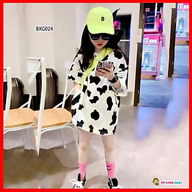 Áo Đầm bé gái BÒ SỮA HOT TREND Hè 2021 bé từ 2,3,4,5,6,7,8,9,10,11,12,13,14,15,16 tuổi.