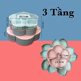 Mua KHAY MỨT XOAY HÌNH CÁNH HOA TẾT 2021