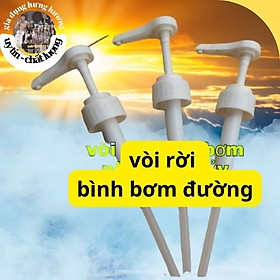 Vòi bình bơm siro nhựa/thủy tinh định lượng 10ml